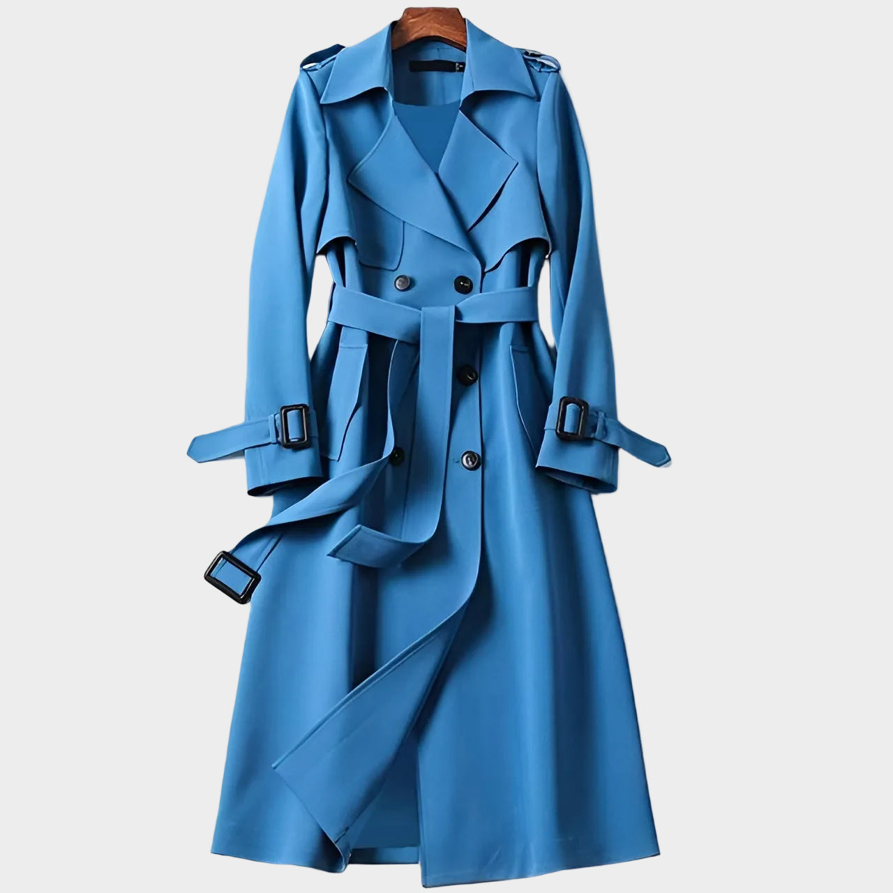 Classic Female Waterproof Belted Coat