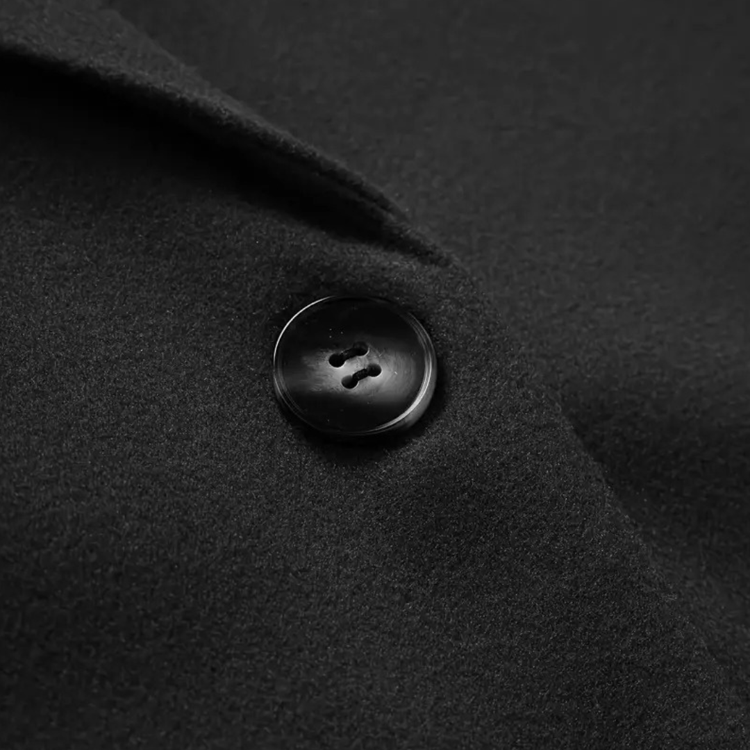 Women’s Double-Breasted Long Coat – Elegant Tailored Overcoat for Transitional and Winter Wear 4