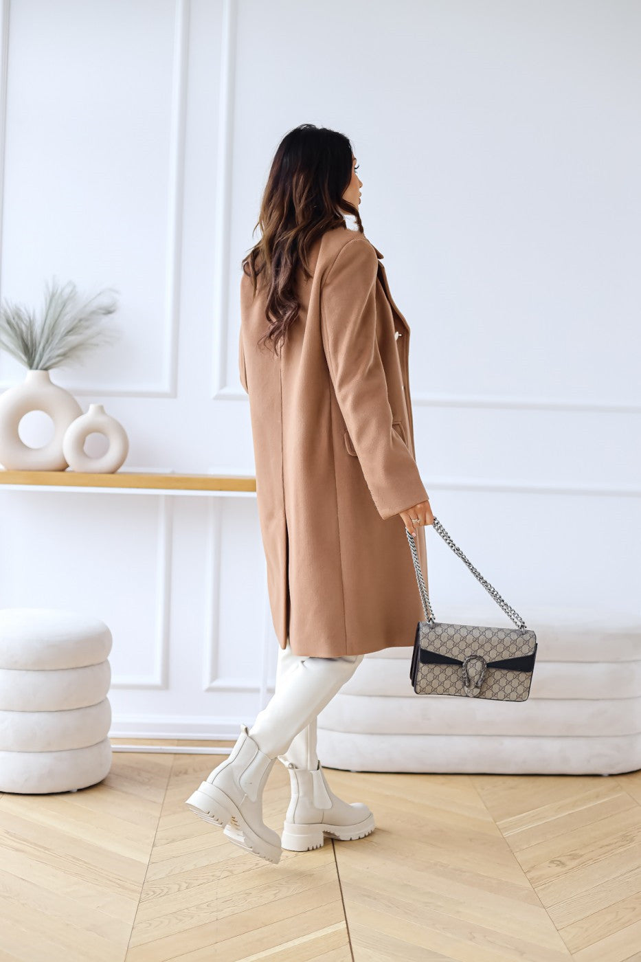 Women’s Double-Breasted Long Coat – Tailored Winter Coat 6