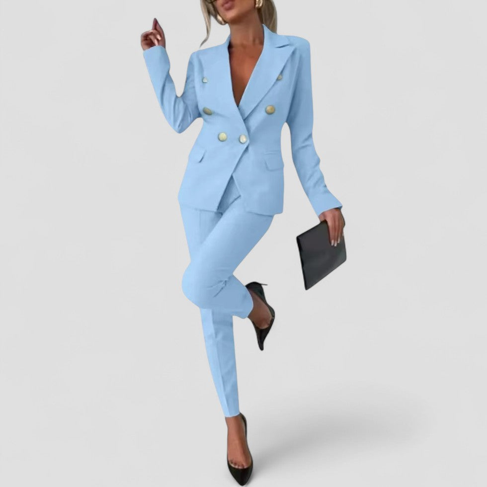 VogeLuxe | Women’s Double-Breasted Suit Set