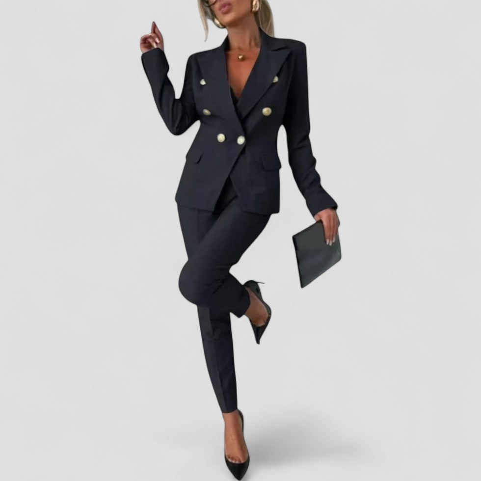 VogeLuxe | Women’s Double-Breasted Suit Set