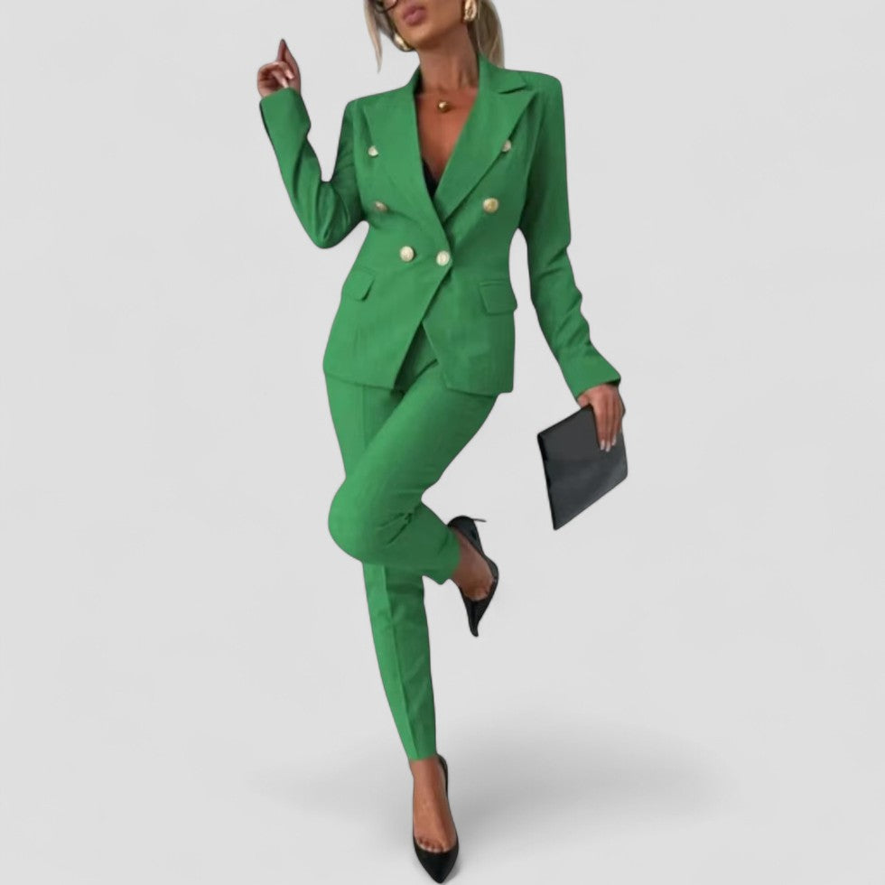 VogeLuxe | Women’s Double-Breasted Suit Set