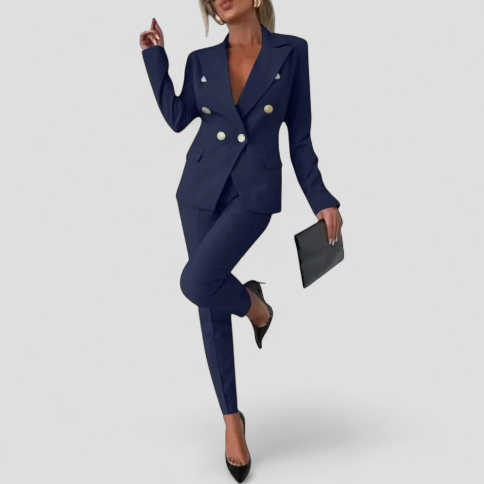 VogeLuxe | Women’s Double-Breasted Suit Set
