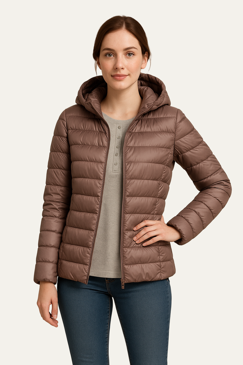 VogeLuxe | Women’s Long Hooded Heavy Puffer Coat