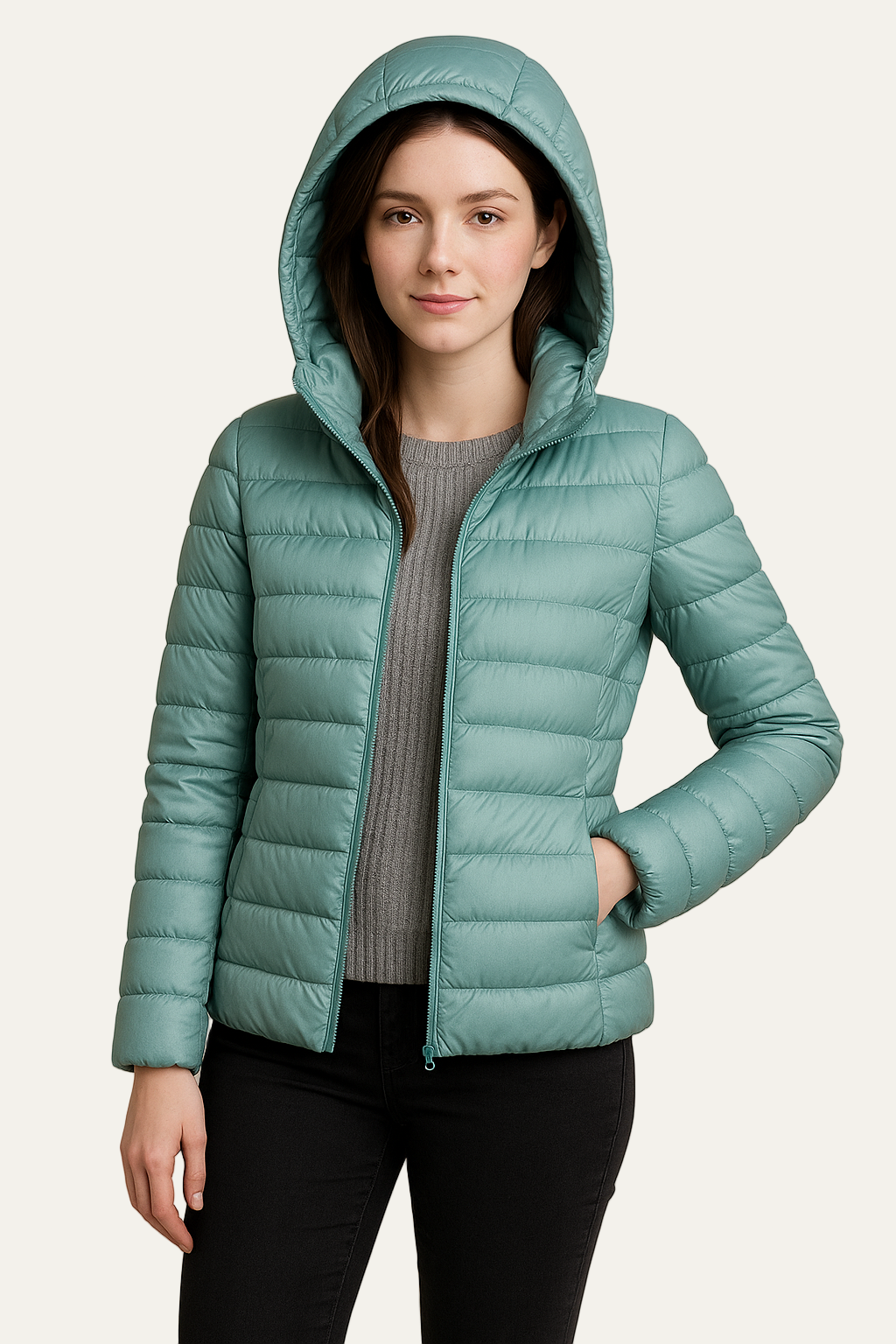 VogeLuxe | Women’s Long Hooded Heavy Puffer Coat