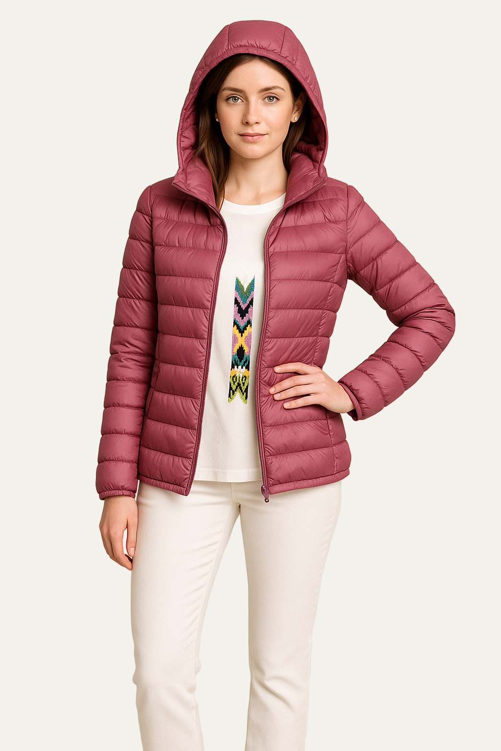 VogeLuxe | Women’s Long Hooded Heavy Puffer Coat