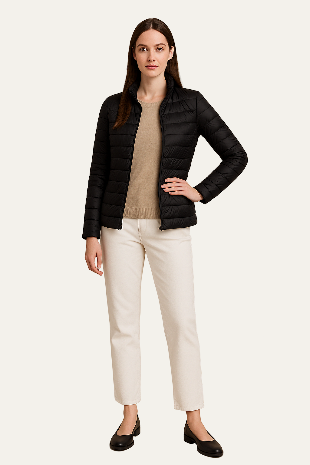 VogeLuxe | Women’s Ultralight Fitted Puffer Jacket