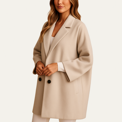 VogeLuxe | Women’s Elegant Fit Cropped Snap Button Bomber Jacket
