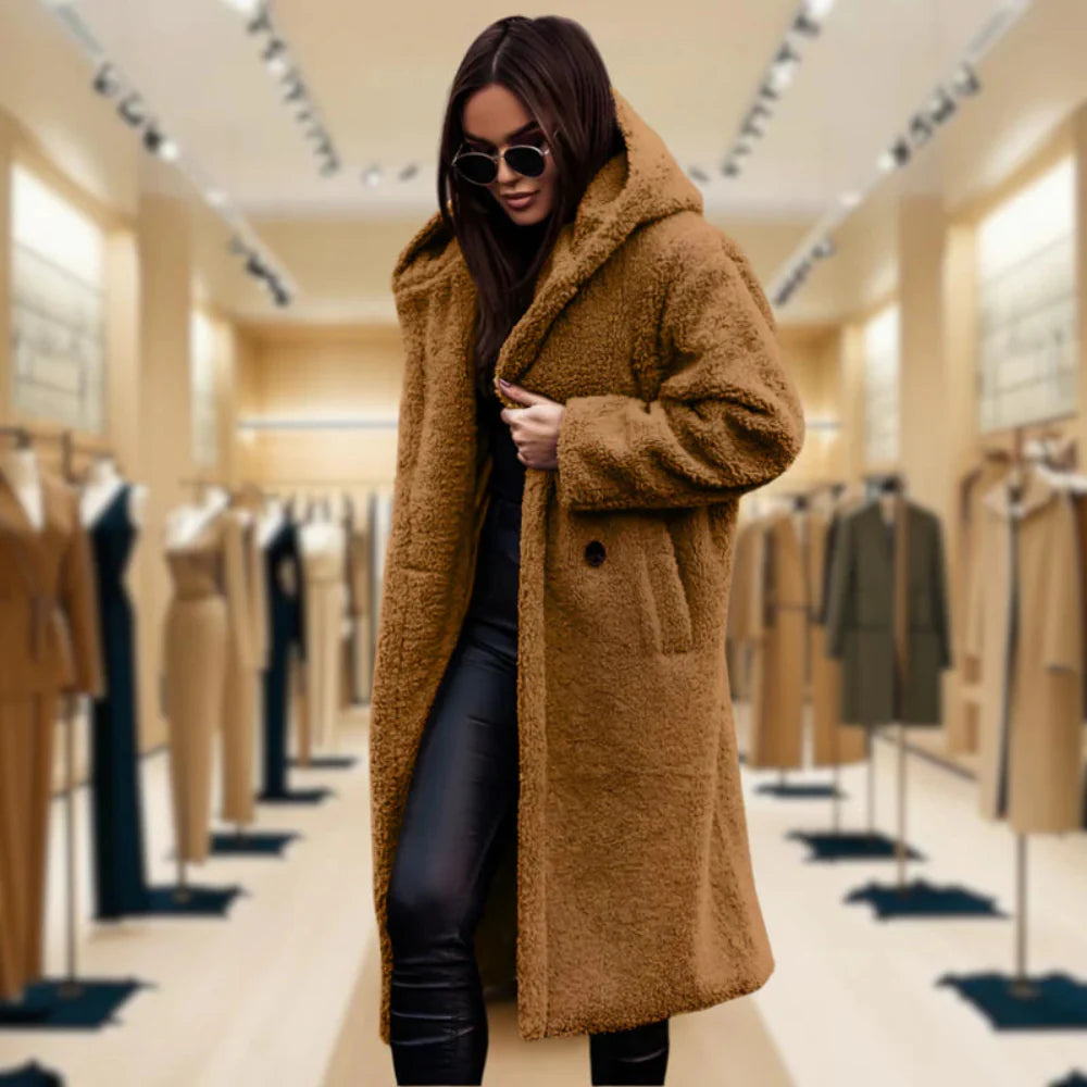 Ladies' Synthetic Fur Parka Winter Jacket