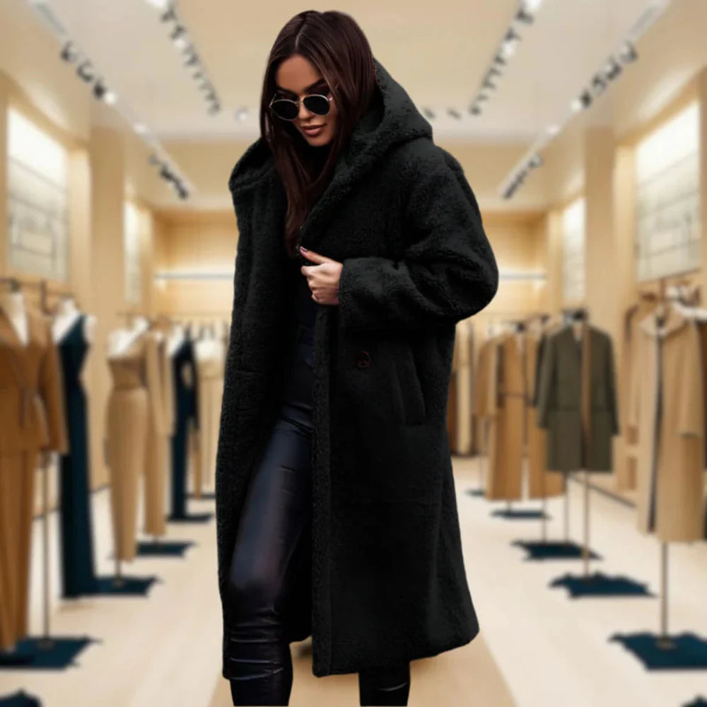 Ladies' Synthetic Fur Parka Winter Jacket