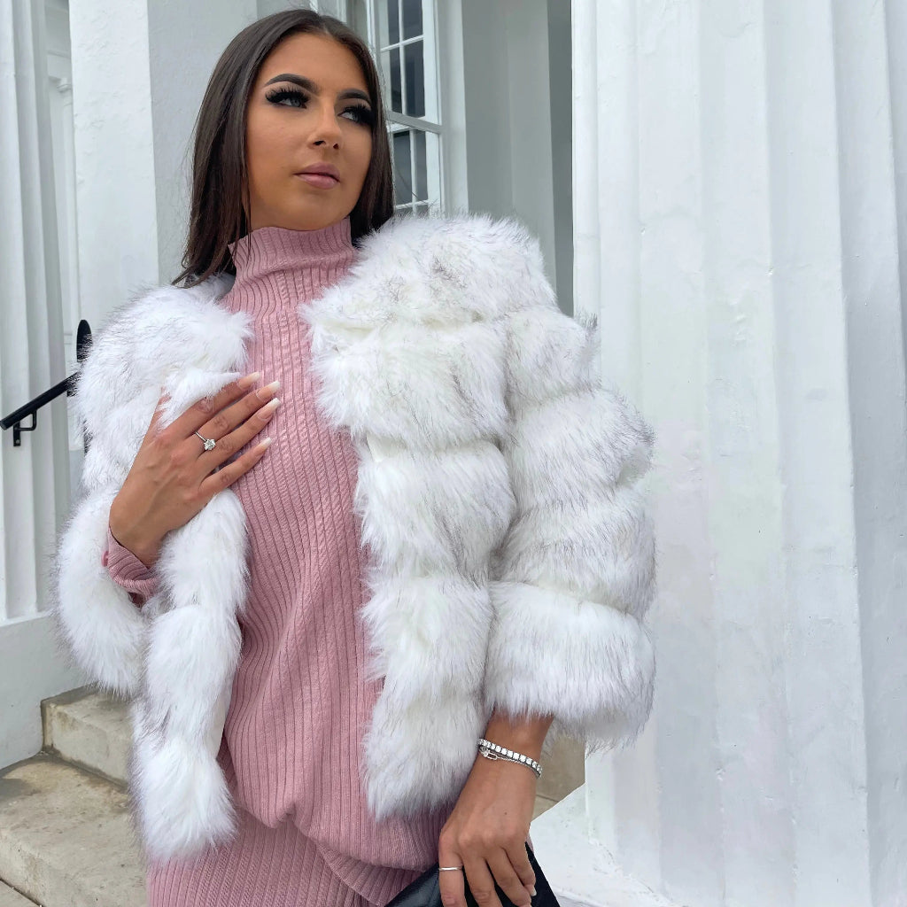 Luxurious Faux Fur Parka Coat for Women