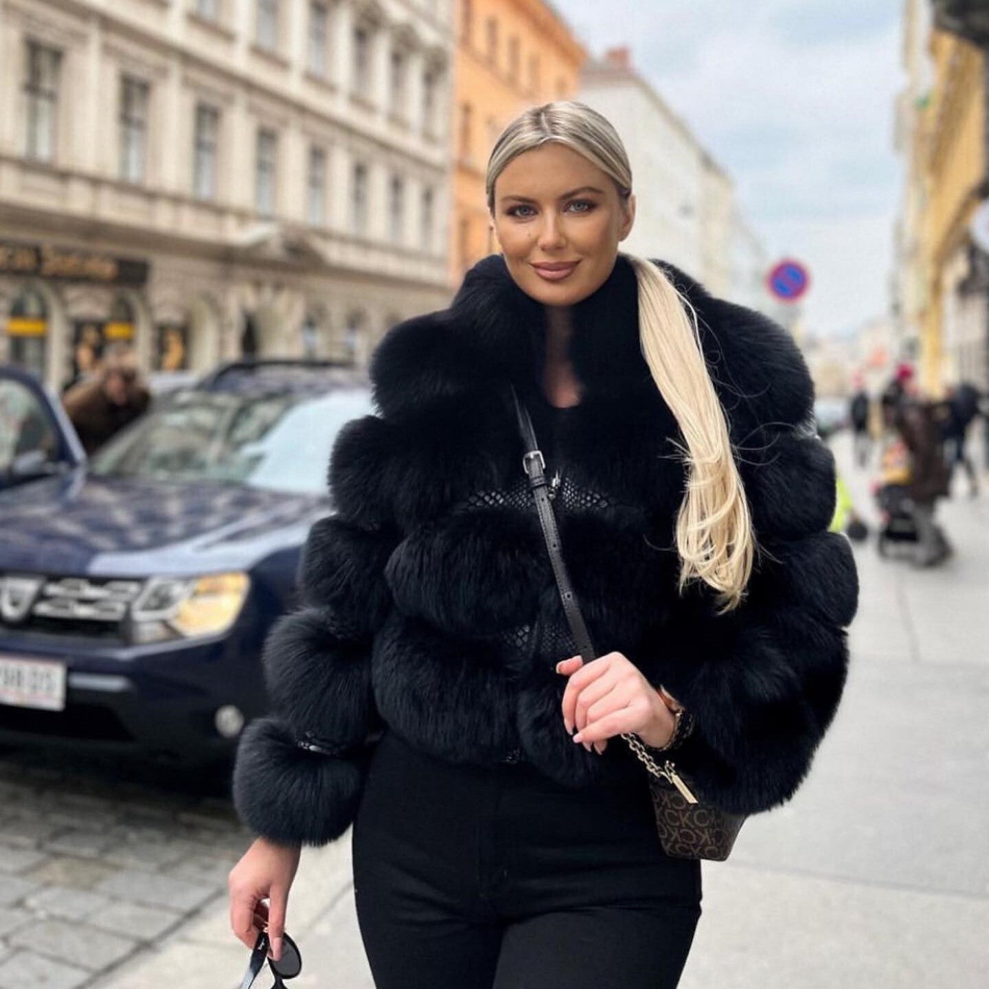 Luxurious Faux Fur Parka Coat for Women