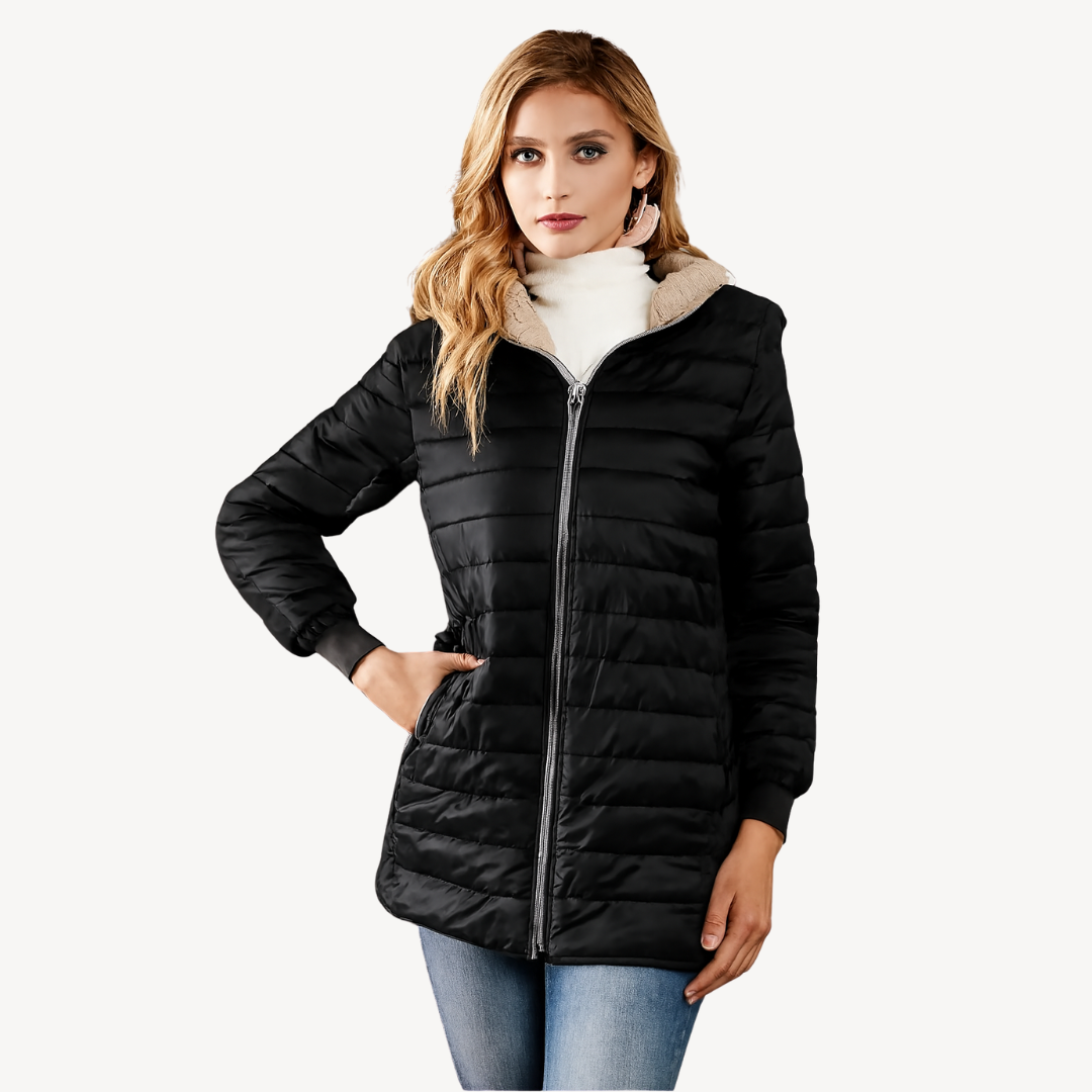 VogeLuxe | Women’s Hooded Warm Cotton Fur Coat