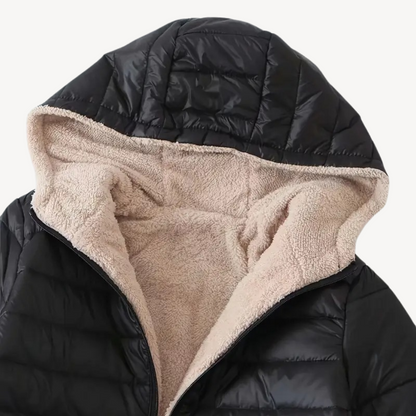 VogeLuxe | Women’s Hooded Warm Cotton Fur Coat