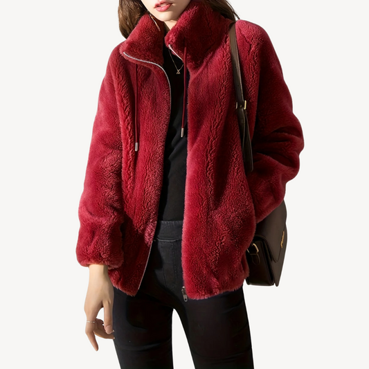 VogeLuxe | Women’s Suede Fleece Jacket