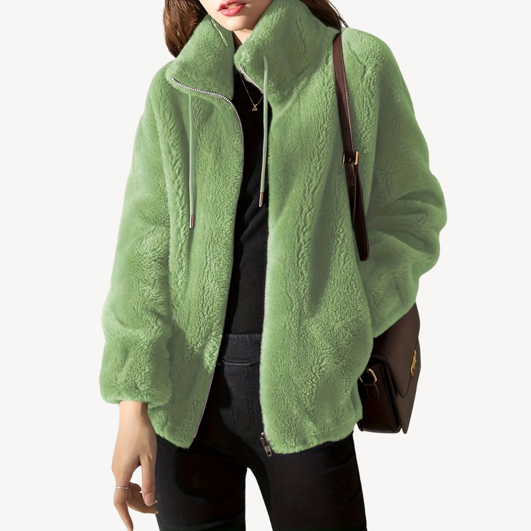 VogeLuxe | Women’s Suede Fleece Jacket