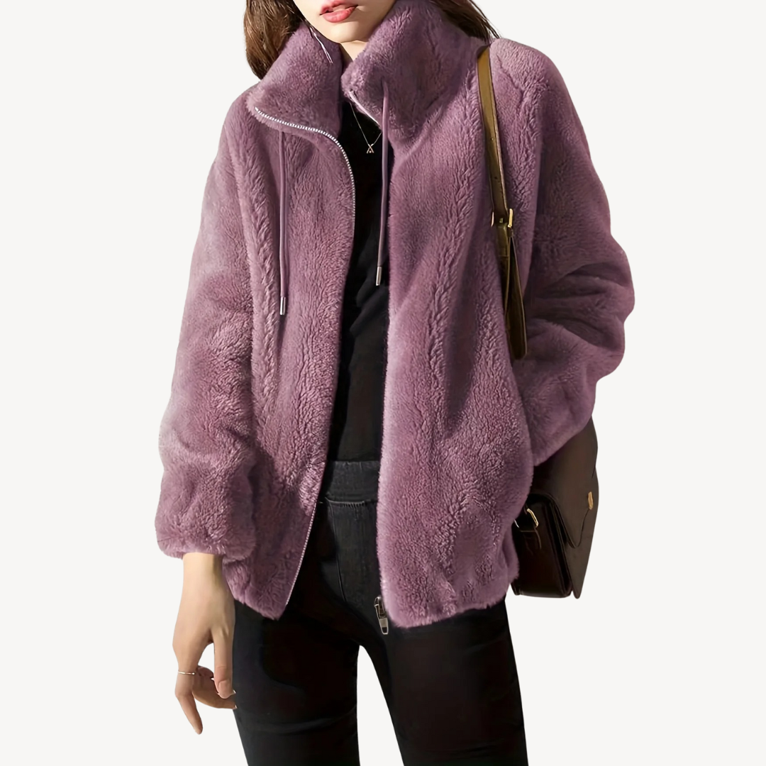 VogeLuxe | Women’s Suede Fleece Jacket