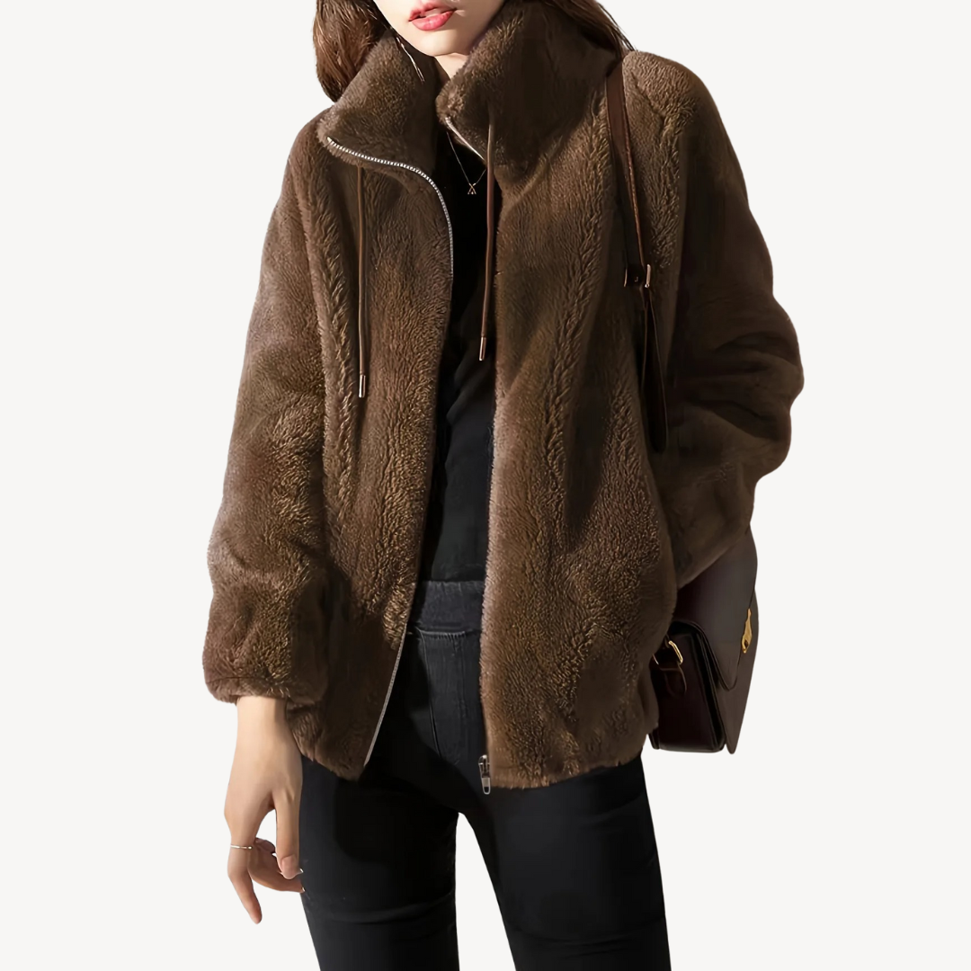 VogeLuxe | Women’s Suede Fleece Jacket