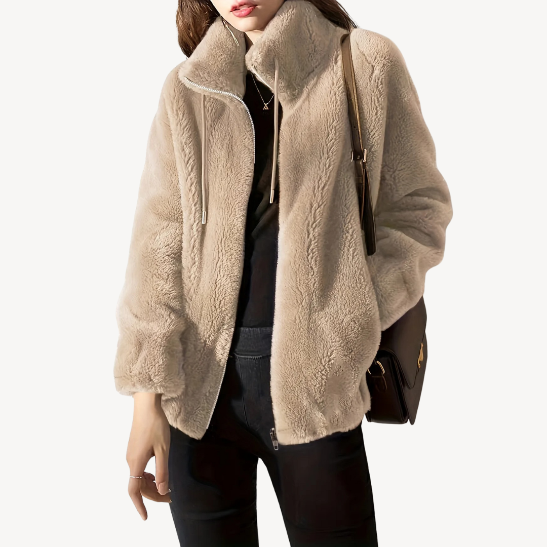 VogeLuxe | Women’s Suede Fleece Jacket