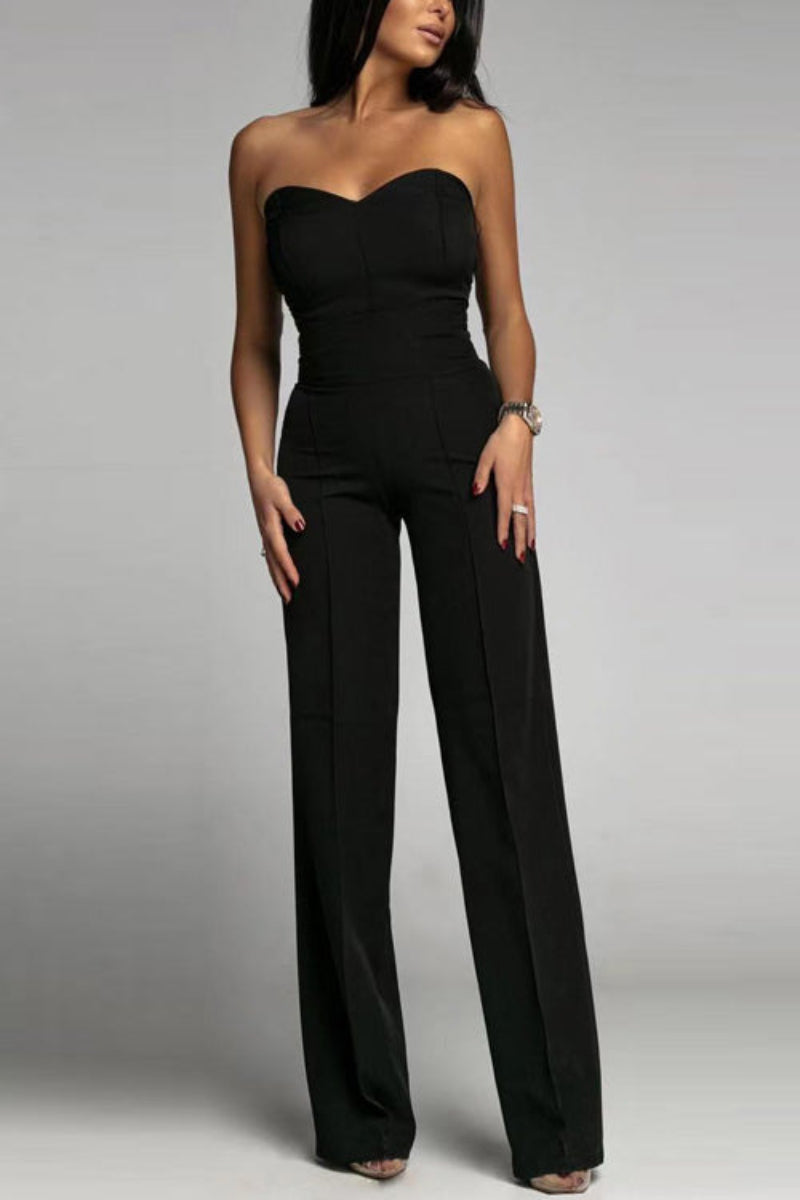 Sleeveless Off Shoulder Jumpsuit - VogeLuxe