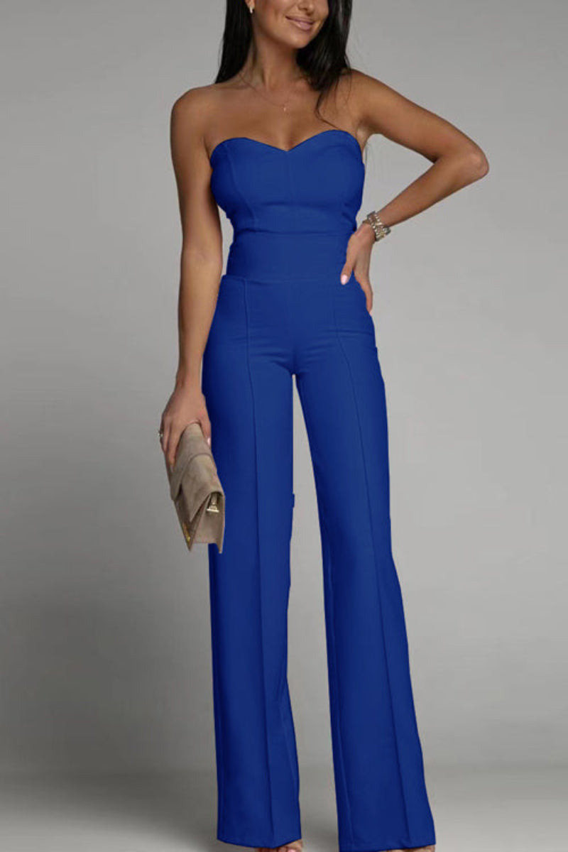 Sleeveless Off Shoulder Jumpsuit