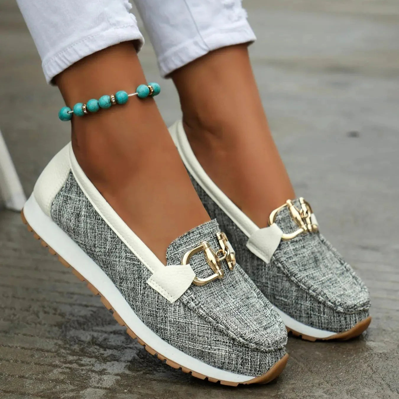 Ladies Slip On Comfortable Loafers Shoes