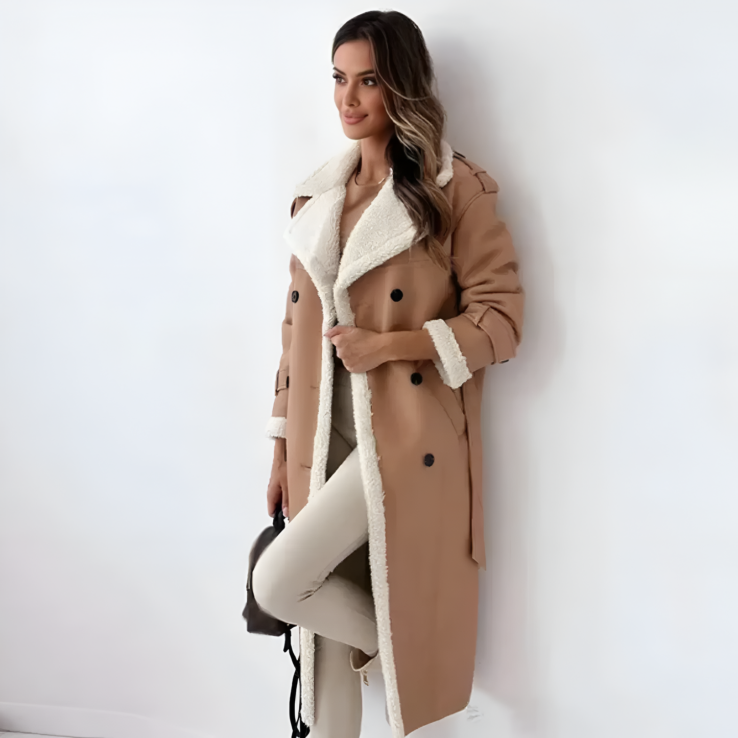Warm Faux Fur Lined Winter Teddy Jacket