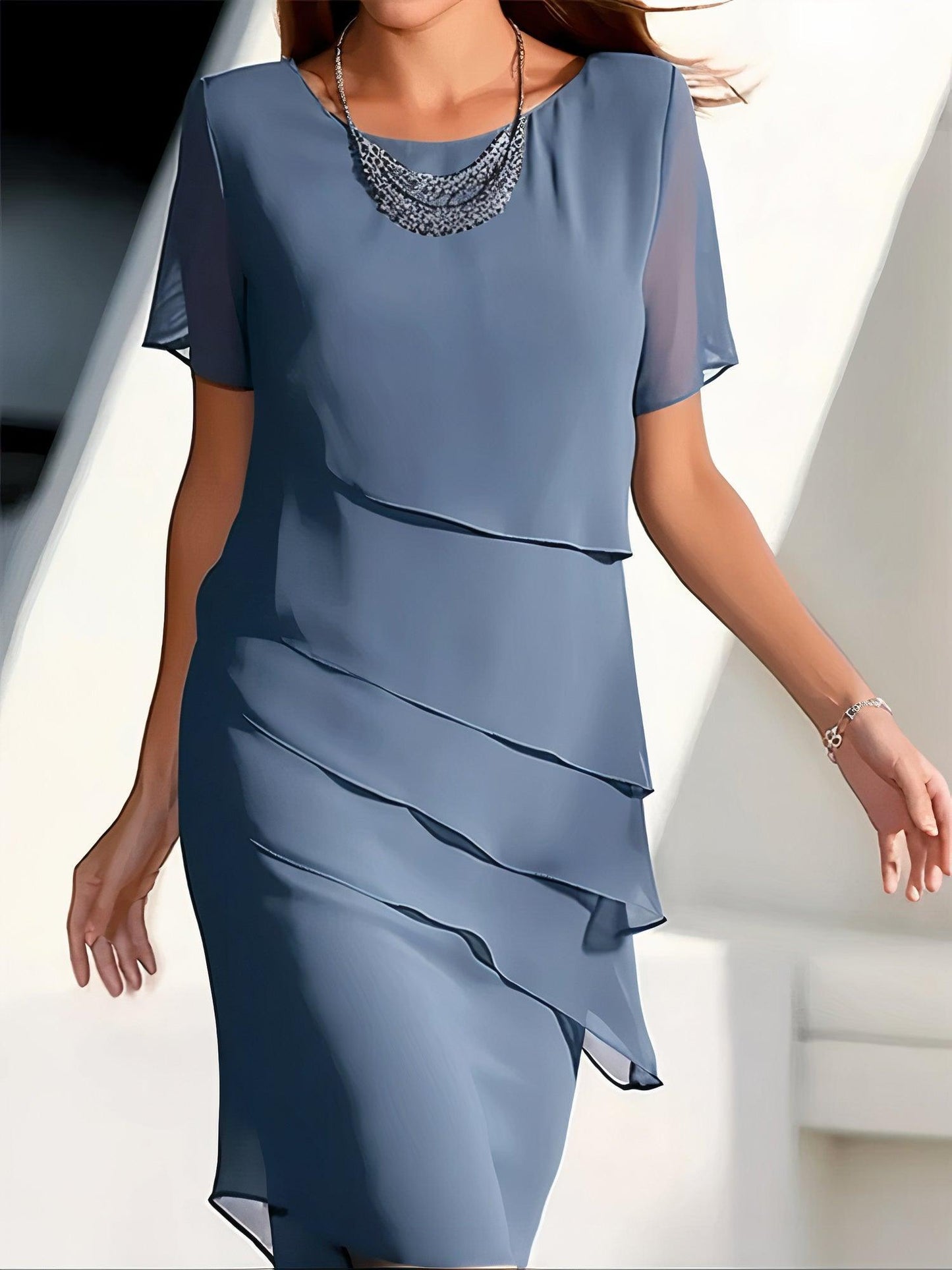 Ladies' Pleated A-Line Dress