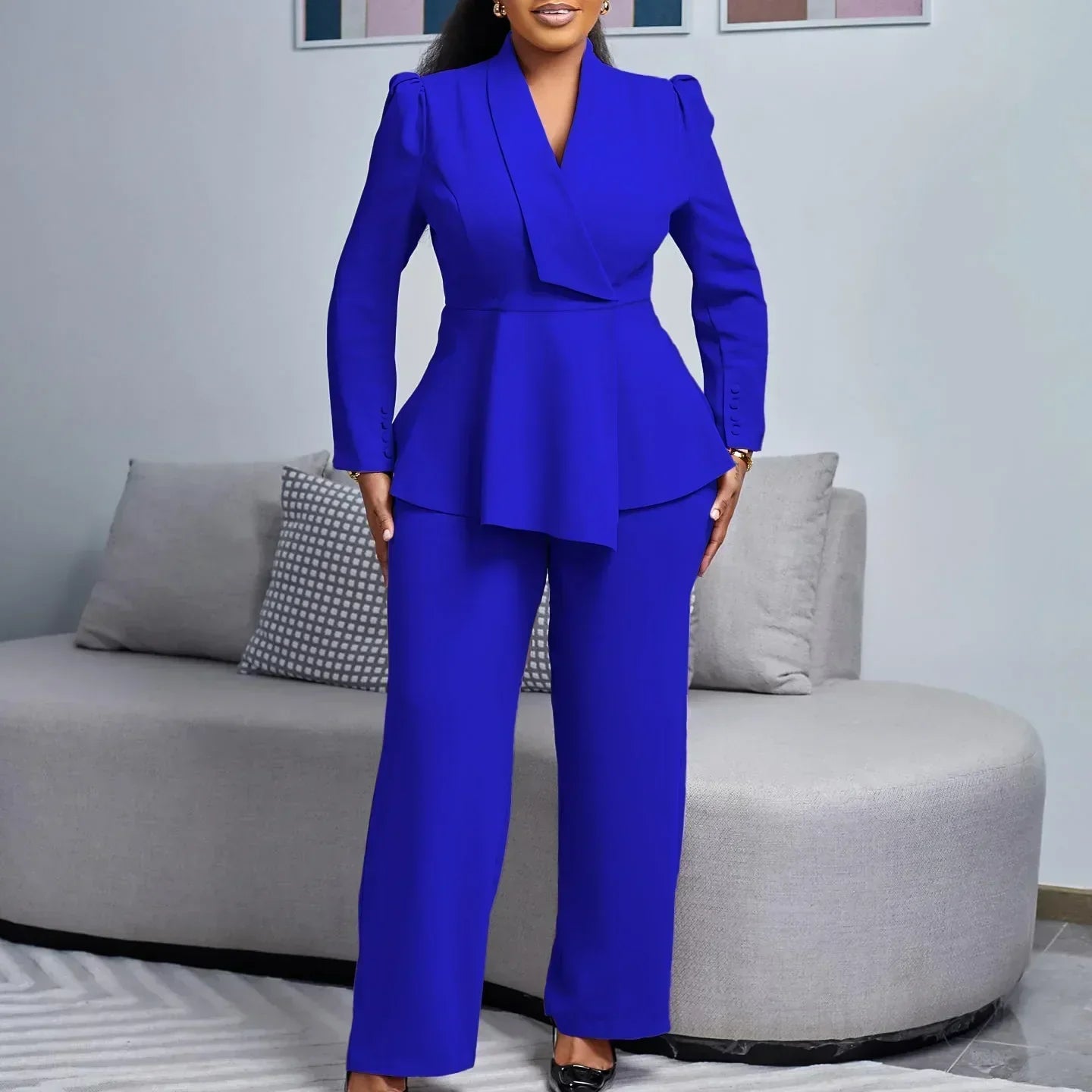 Ladies Classic Two Piece Business Suit Jacket
