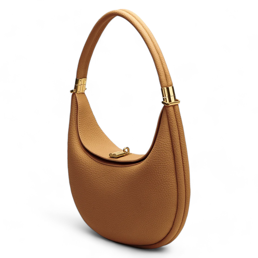 Classic Curved Shoulder Bag for Daily Wear