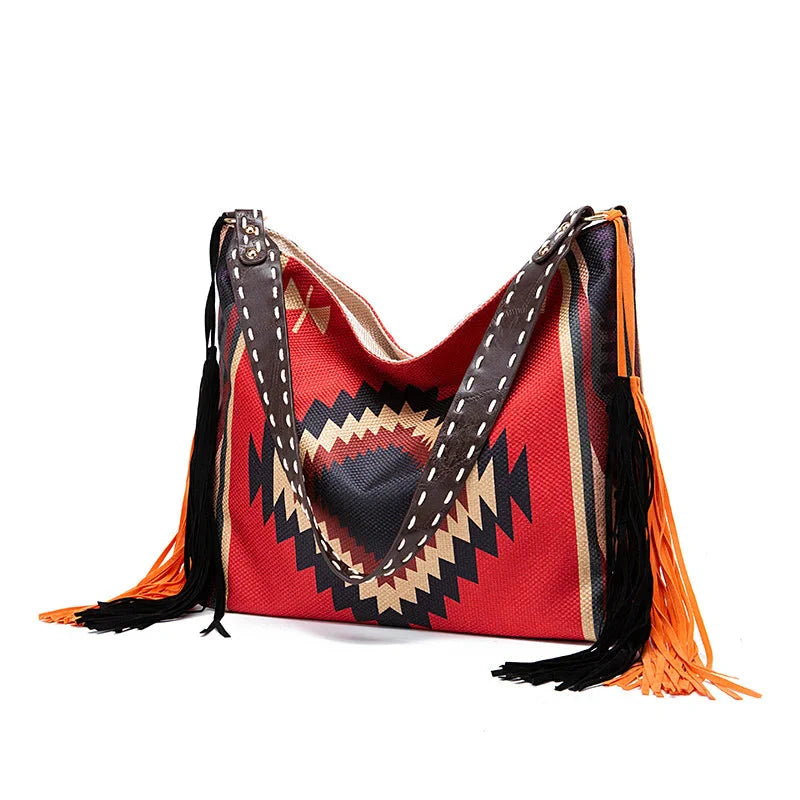 Bohemian Woven Tote Shoulder Bag