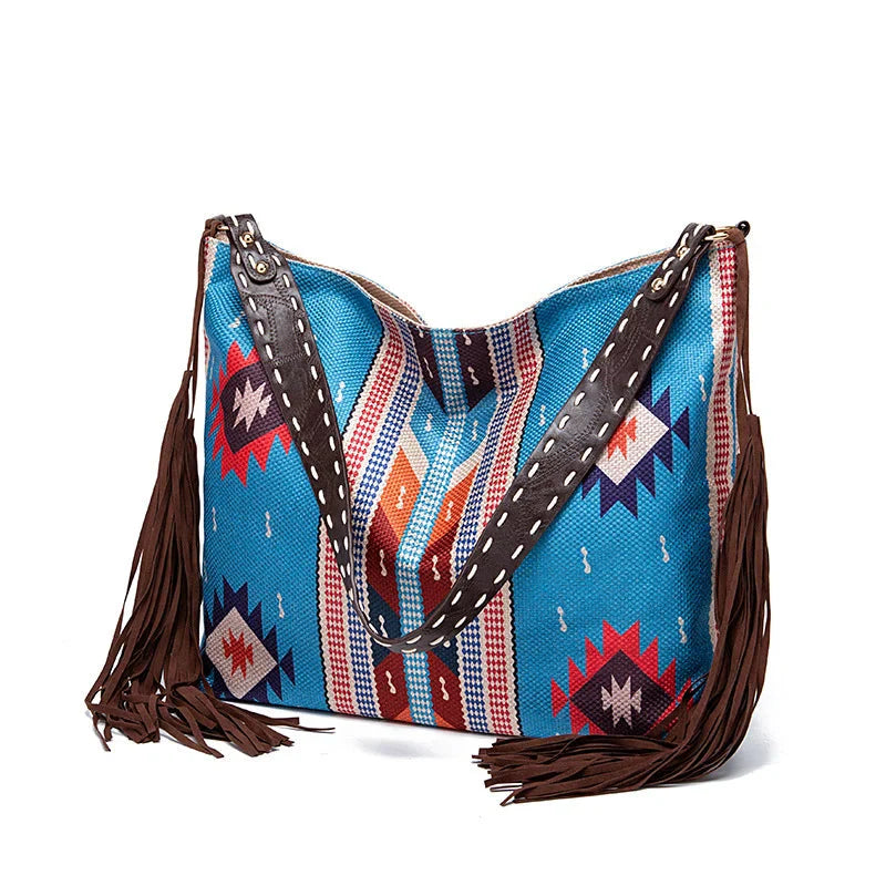 Bohemian Woven Tote Shoulder Bag