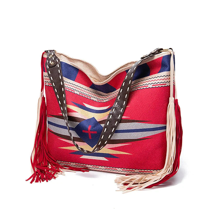 Bohemian Woven Tote Shoulder Bag