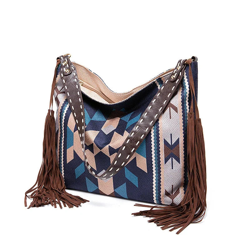 Bohemian Woven Tote Shoulder Bag
