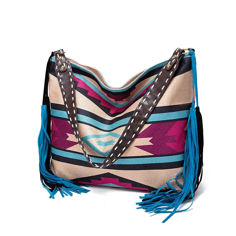 Bohemian Woven Tote Shoulder Bag