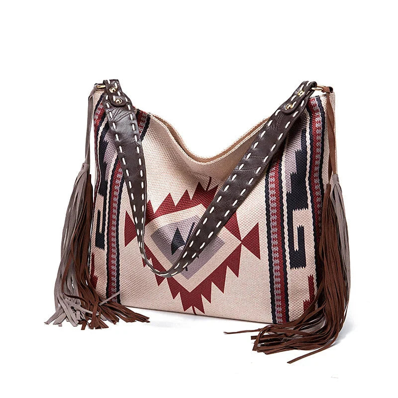 Bohemian Woven Tote Shoulder Bag