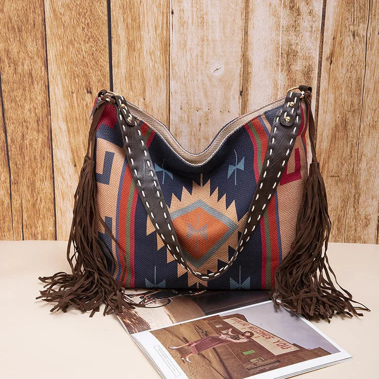 Bohemian Woven Tote Shoulder Bag