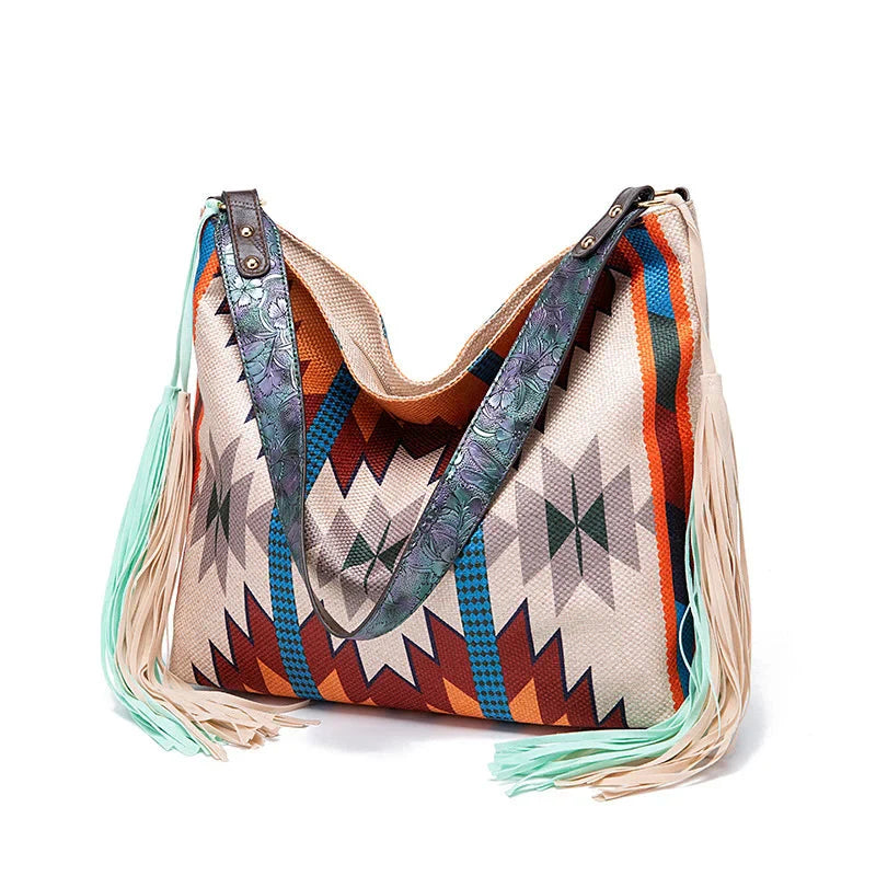 Bohemian Woven Tote Shoulder Bag