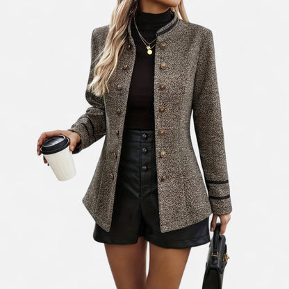 Women’s Heritage-Inspired Casual Coat – Refined Autumn Winter Design 0