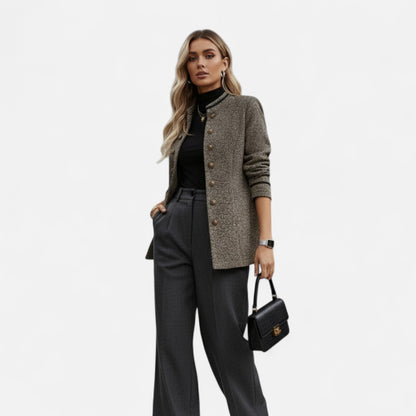 Women’s Heritage-Inspired Casual Coat – Refined Autumn Winter Design 1