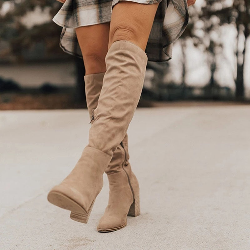 Tall Heel Over Knee Women's Boots