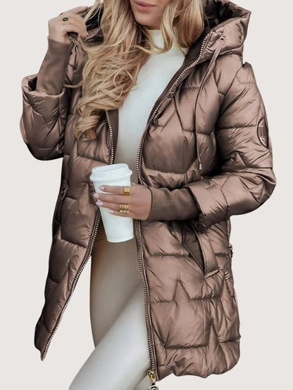 Women's Hooded Puffer Jacket 1