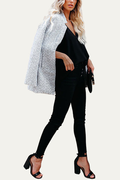 Women’s Light Grey Casual Longline Coat with Pockets – Everyday Smart Outerwear 2