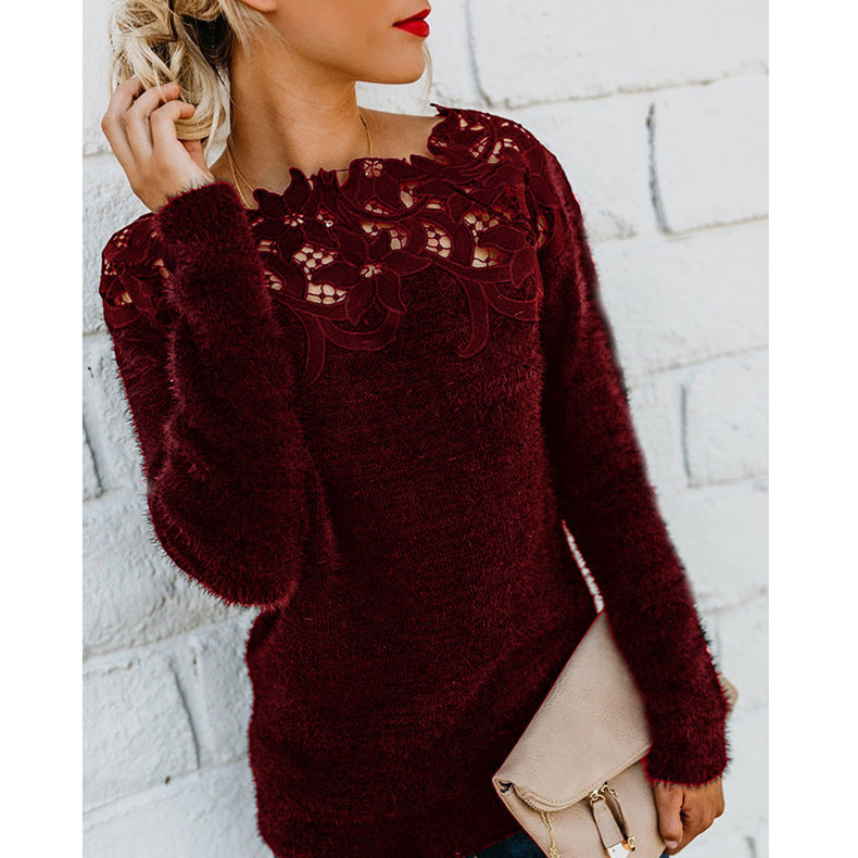 Women's Classic Simple Floral Sweatshirt