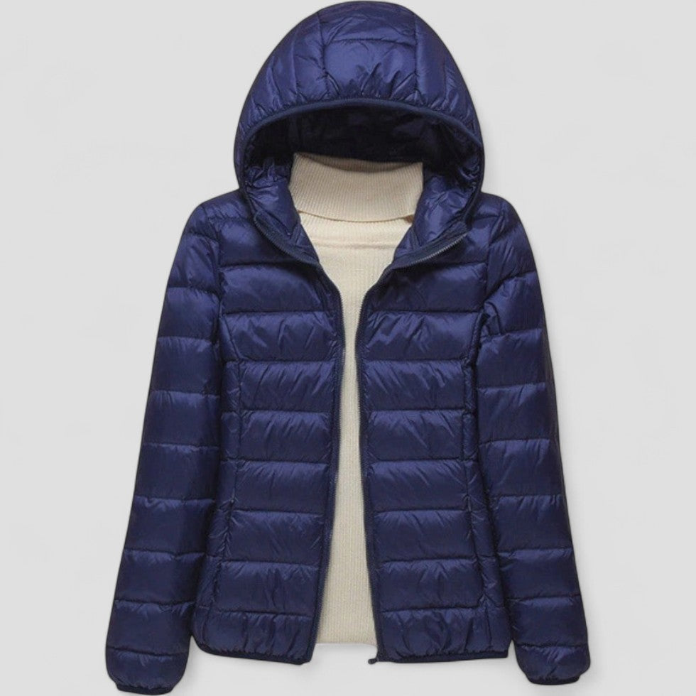 Women’s Lightweight Puffer Jacket with Hood