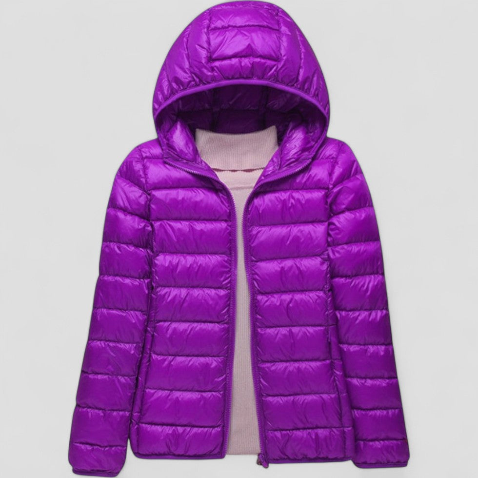 Women’s Lightweight Puffer Jacket with Hood
