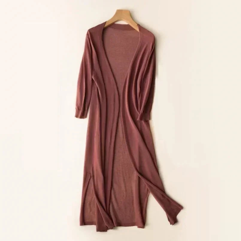 Ladies' Oversized Cozy Cardigan Sweater - BritishElegance