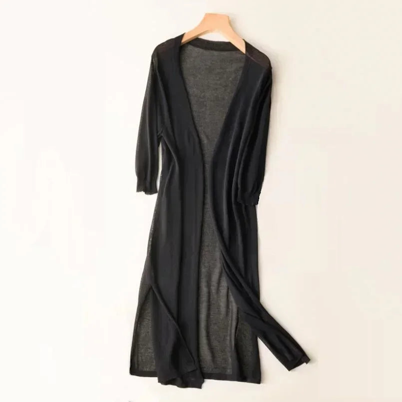 Ladies' Oversized Cozy Open Cardigan
