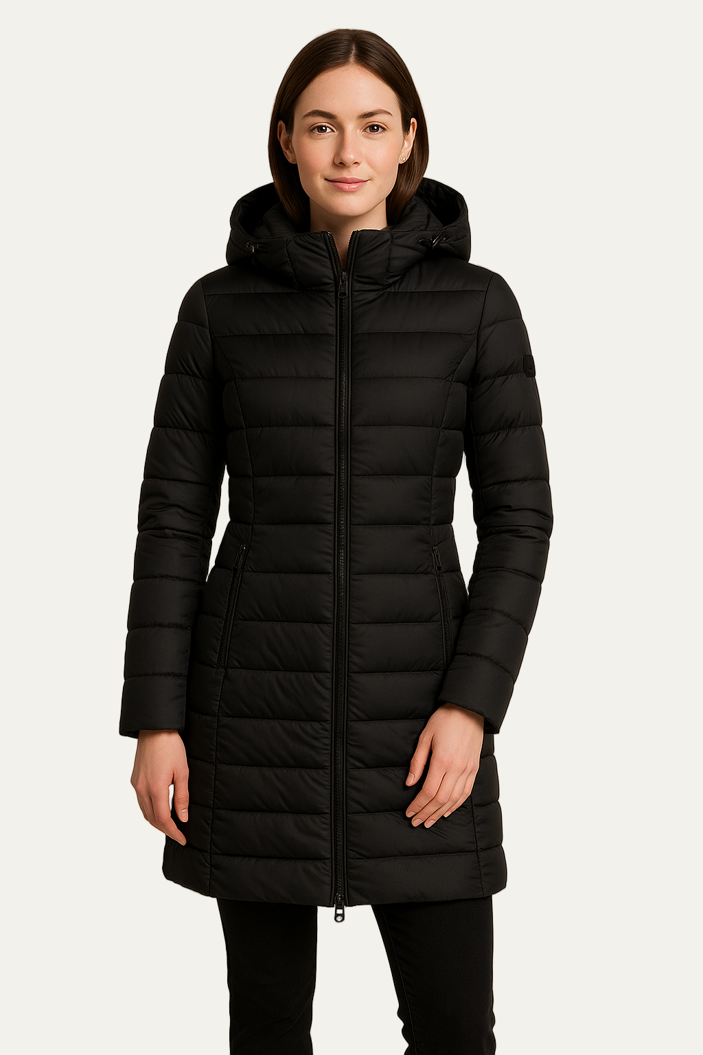 VogeLuxe | Women’s Faux Fur Lined Hooded Puffer Coat