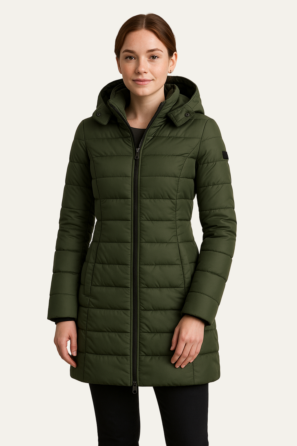 VogeLuxe | Women’s Faux Fur Lined Hooded Puffer Coat